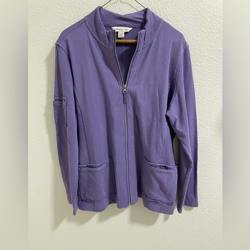 Coldwater Creek Lavender Utility Jacket